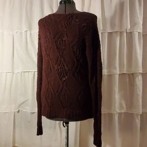 Knitted Plum purple Sweater